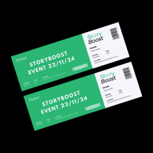 2 Tickets | StoryBoost event (22 november 2024)